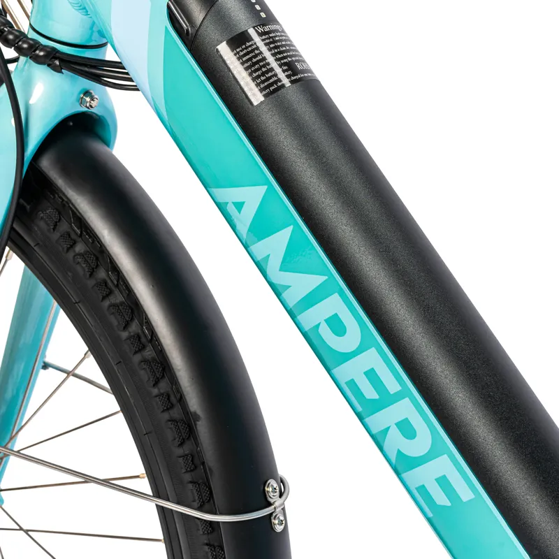 Ampere Deluxe Step Through 26 Inch Wheel Electric Bike Blue-6